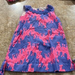 Lily Pulitzer Blue and Pink Sleeveless Dress